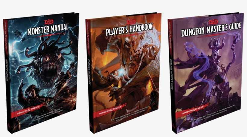 Троекнижие D&D пятой редакции: Энциклопедия чудовищ, Книга игрока и Руководство мастера